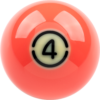 Aramith Tournament TV Replacement Ball – #4 | Golden Break Billiards